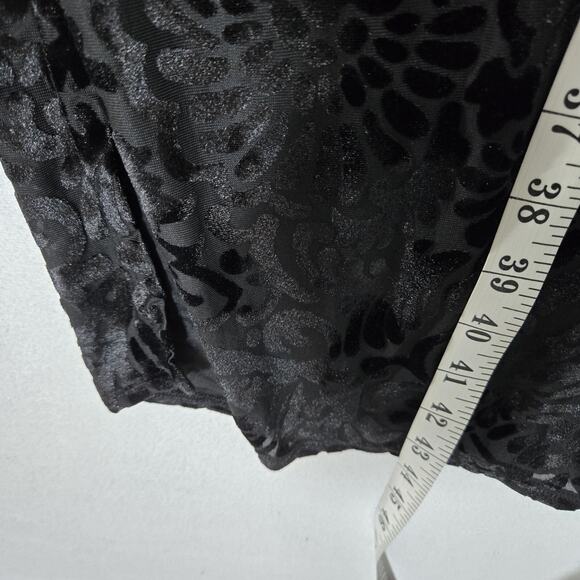 NEW Lularoe Joy Velvet Burnout Cardigan Duster Sz M Black Witchy Whimsigoth - Picture 10 of 11